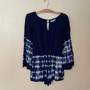 EUC She + Sky Tye Dye Romper. Medium